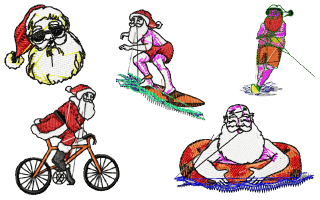 Santa En Vacaciones