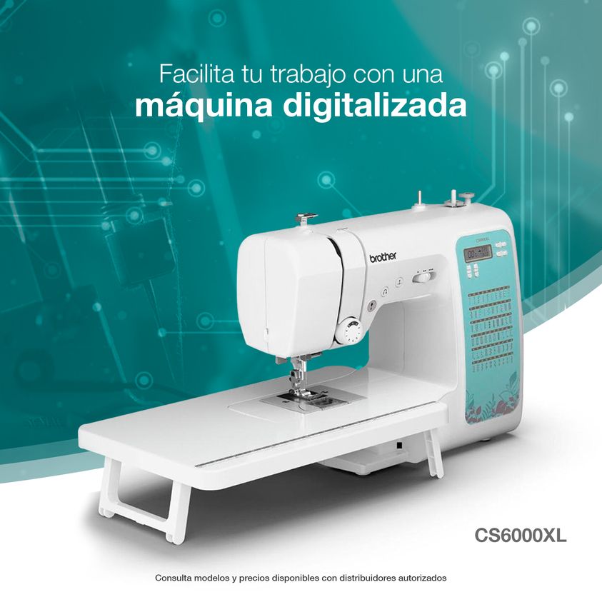 Conoce la nueva máquina de coser digital CS6000XL de Brother 